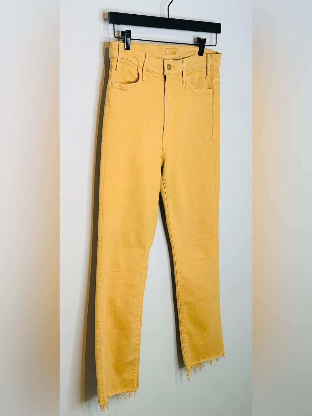MOTHER The Hustler Ankle Fray Tinsel Denim Jeans - Picture 6 of 16